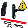 Accessoires électriques pour barres et bandeaux antipaniques