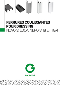Ferrures coulissantes pour dressing Novo S, Loca et Nero S et 18/4